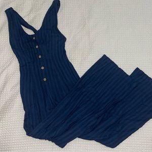 Rip Curl Surf Shack Jumpsuit | Navy | Criss Cross Back | Beach Boho NWT